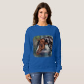 Bay Arabian Horse Sweatshirt (Vorne ganz)