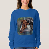 Bay Arabian Horse Sweatshirt (Vorderseite)