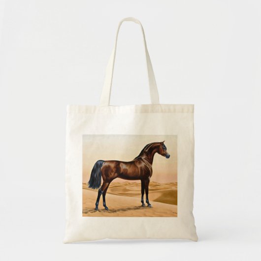 Bay Arabian Horse Tote Bag Tragetasche (Vorne)