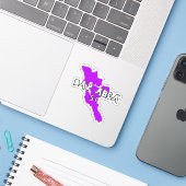 Bay Area 51 Vinyl Sticker (Laptop mit iPhone)