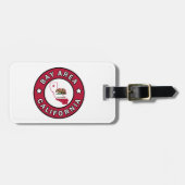 Bay Area California Gepäckanhänger (Vorderseite horizontal)