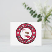 Bay Area California Postkarte (Stehend Vorderseite)