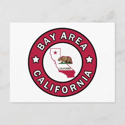 Bay Area California Postkarte (Vorderseite)