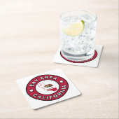 Bay Area California Rechteckiger Pappuntersetzer (Vor Ort)