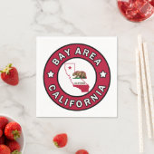 Bay Area California Serviette (Beispiel)
