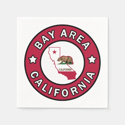 Bay Area California Serviette (Vorderseite)