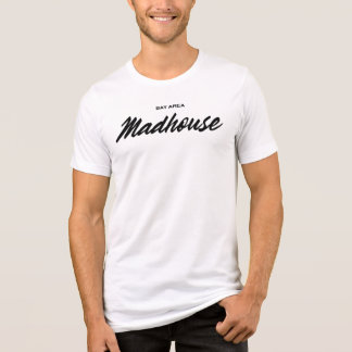 Bay Area MADHouse Schwarze Kursivschrift Tri-Blend Shirt