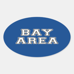 Bay Area Ovaler Aufkleber
