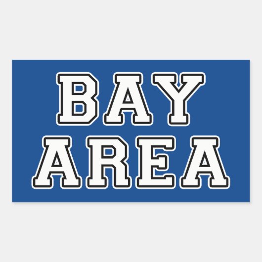 Bay Area Rechteckiger Aufkleber (Vorderseite)