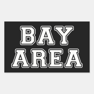 Bay Area Rechteckiger Aufkleber