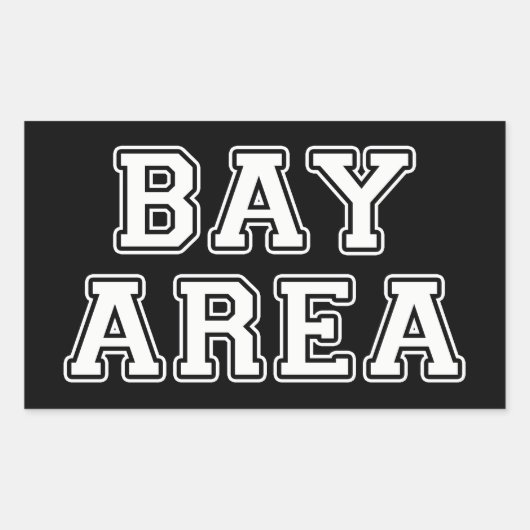 Bay Area Rechteckiger Aufkleber (Vorderseite)