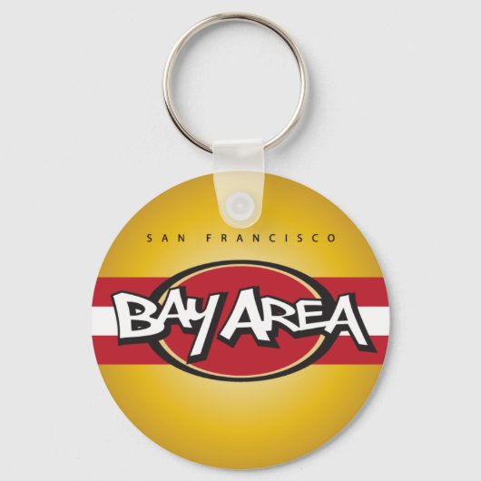 Bay Area Red & Gold Schlüsselanhänger (Vorderseite)
