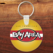 Bay Area Red & Gold Schlüsselanhänger (Vorderseite)