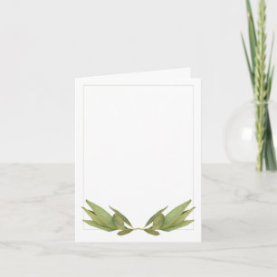 BAY BLÄTTER Note Card / Vertikal Karte