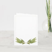 BAY BLÄTTER Note Card / Vertikal Karte (Rückseite)