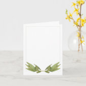 BAY BLÄTTER Note Card / Vertikal Karte (Gelbe Blume)