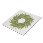 BAY BLÄTTER WREATH 6" Keramik Tile Fliese (Seite)