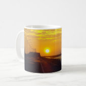 Bay Bridge bei Sunset Kaffeetasse (Vorderseite Links)