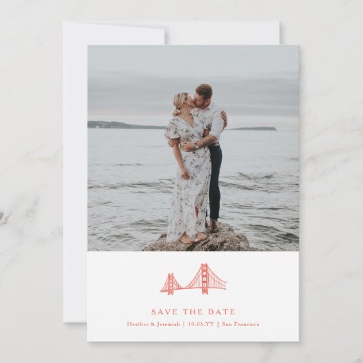 Bay Bridge Foto Save the Date (Vorderseite)