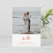 Bay Bridge Foto Save the Date (Stehend Vorderseite)