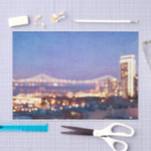 Bay Bridge Glow - San Francisco Gewebepapier Seidenpapier (Handwerk)