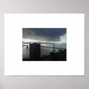 Bay Bridge Mono Foto von Ahsek Novel Poster