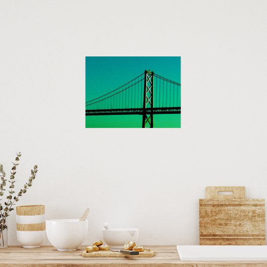 Bay Bridge - San Francisco, Kalifornien Poster (Küche)