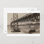 Bay Bridge, San Francisco, Kalifornien Vintag Postkarte (Vorne/Hinten)