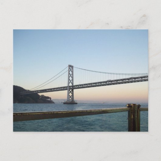 Bay Bridge SF California Postcard Postkarte (Vorderseite)
