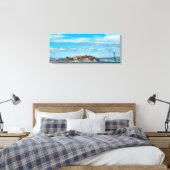 Bay Bridge Stretched Canvas Print Leinwanddruck (Insitu (Schlafzimmer))