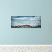 Bay Bridge Stretched Canvas Print Leinwanddruck (Insitu (Holzboden))