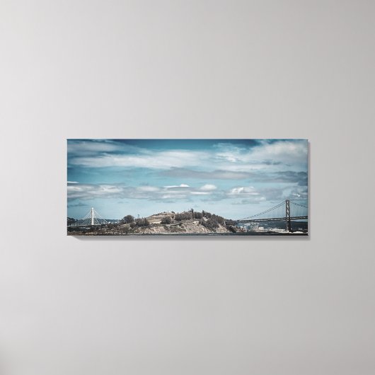 Bay Bridge Stretched Canvas Print Leinwanddruck (Vorderseite)