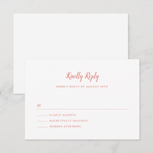 Bay Bridge Wedding RSVP Karte (Vorne/Hinten)