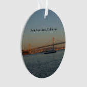 Bay Bridge & Yerba Buena Island #3 Ornament (Vorderseite)