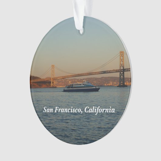 Bay Bridge & Yerba Buena Island #4-2 Ornament (Vorderseite)