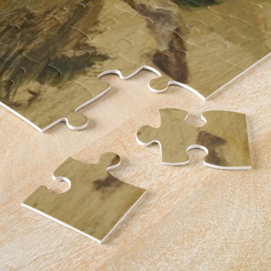 Bay Brown Thoroughbred Mare und Fohlen Puzzle (Seite)