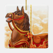 Bay Carousel Horse Ornament (Rückseite)