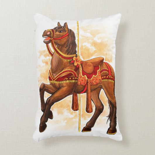 Bay Carousel Pferdekissen Dekokissen (Vorderseite(Vertikal))