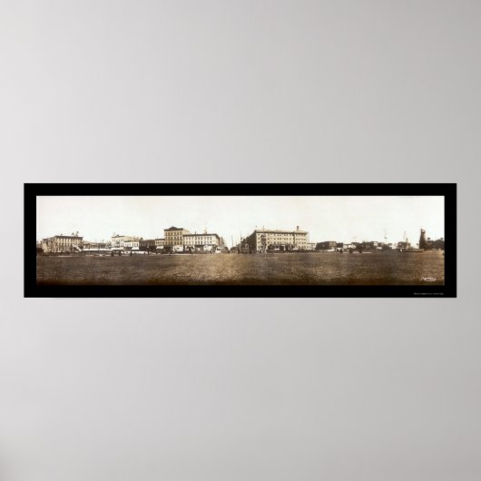 Bay City Michigan Foto 1912 Poster (Vorne)