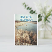 BAY CITY, MICHIGAN POSTCARD POSTKARTE (Stehend Vorderseite)