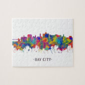 Bay City Michigan Skyline Puzzle (Horizontal)