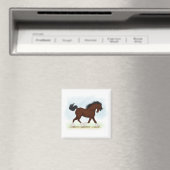 Bay Clydesdale Horse Magnet (In Situ (Geschirrspüler))