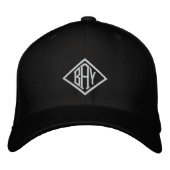 BAY Custom Baseball Cap Bestickte Baseballkappe (Vorderseite)