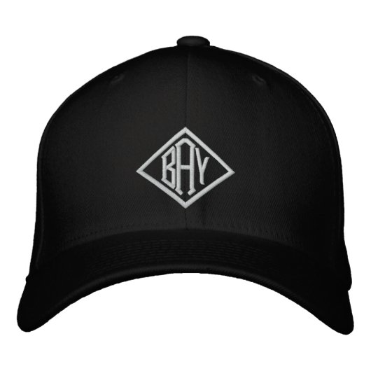 BAY Custom Baseball Cap Bestickte Baseballkappe (Vorderseite)