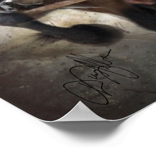 Bay Draft Team Digital Art Print Poster (Ecke)