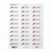 Bay Gaited Horse Label (Vorne)