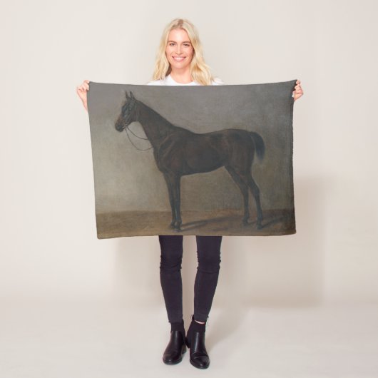 Bay Gelding Horse (von Albrecht Adam) Fleecedecke (Beispiel)