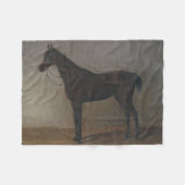 Bay Gelding Horse (von Albrecht Adam) Fleecedecke (Vorderseite (Horizontal))