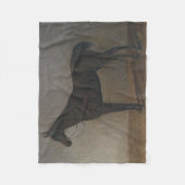 Bay Gelding Horse (von Albrecht Adam) Fleecedecke (Vorderseite)