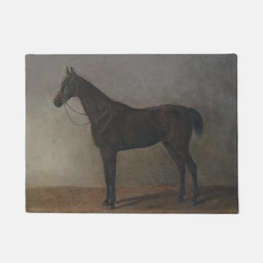 Bay Gelding Horse (von Albrecht Adam) Fußmatte (Vorderseite)